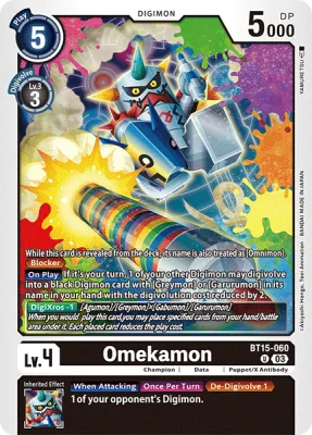 Omekamon, Digimon card BT15-060