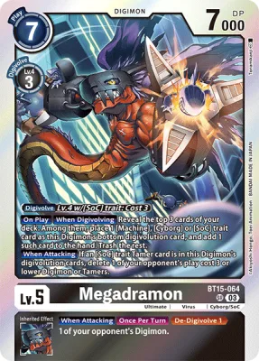 Megadramon, Digimon card BT15-064