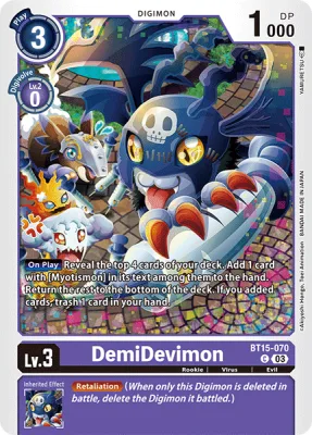 DemiDevimon, Digimon card BT15-070