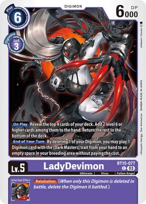 LadyDevimon, Digimon card BT15-077