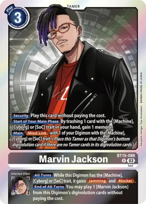 Marvin Jackson, Digimon card BT15-086
