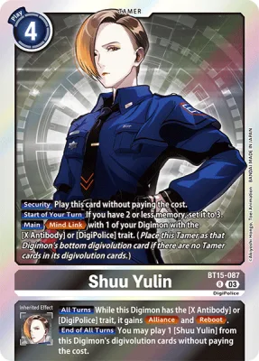 Shuu Yulin, Digimon card BT15-087