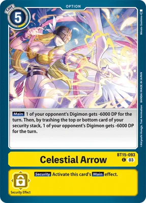 Celestial Arrow, Digimon card BT15-093