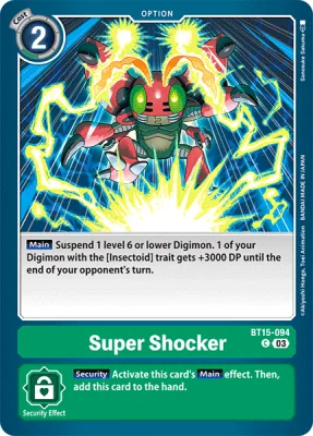 Super Shocker, Digimon card BT15-094