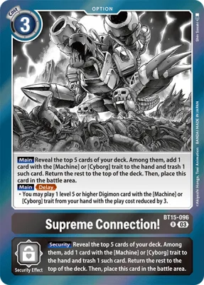 Supreme Connection!, Digimon card BT15-096