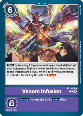Venom Infusion, Digimon card BT15-099