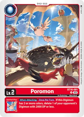 Poromon, Digimon card BT16-001