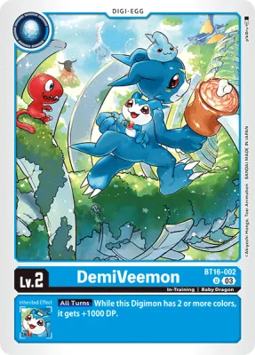 DemiVeemon, Digimon card BT16-002