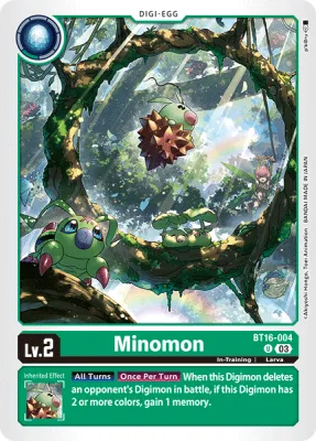 Minomon, Digimon card BT16-004