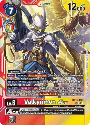 Valkyrimon ACE, Digimon card BT16-013
