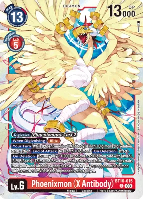 Phoenixmon (X Antibody), Digimon card BT16-015