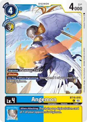 Angemon, Digimon card BT16-019