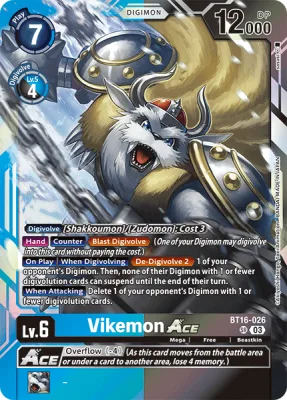 Vikemon ACE, Digimon card BT16-026