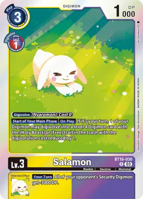 Salamon, Digimon card BT16-030