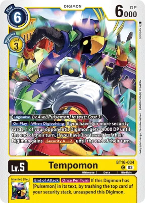 Tempomon, Digimon card BT16-034