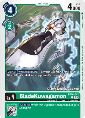 BladeKuwagamon, Digimon card BT16-042