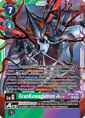 GranKuwagamon ACE, Digimon card BT16-046