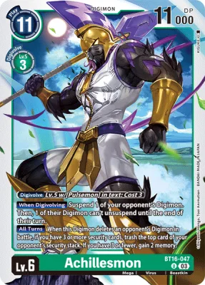 Achillesmon, Digimon card BT16-047