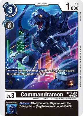 Commandramon, Digimon card BT16-050