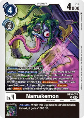 Namakemon, Digimon card BT16-055