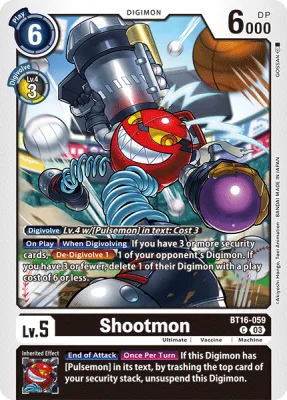 Shootmon, Digimon card BT16-059