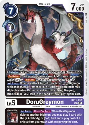 DoruGreymon, Digimon card BT16-061