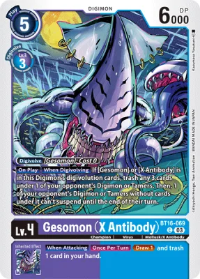 Gesomon (X Antibody), Digimon card BT16-069