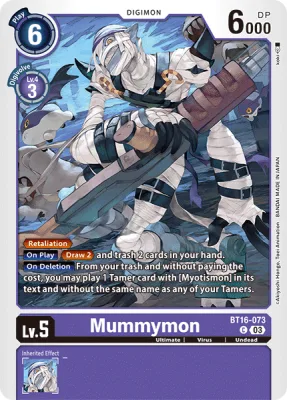 Mummymon, Digimon card BT16-073