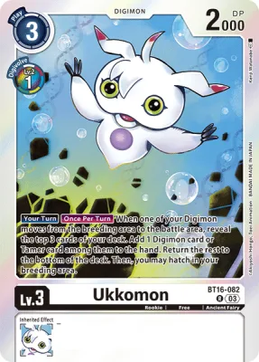 Ukkomon, Digimon card BT16-082