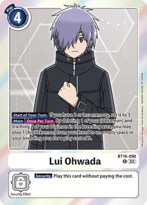 Lui Ohwada, Digimon card BT16-090