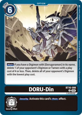 DORU-Din, Digimon card BT16-098