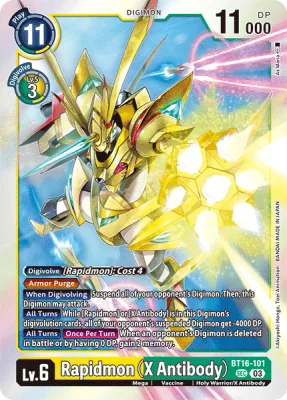 Rapidmon (X Antibody), Digimon card BT16-101
