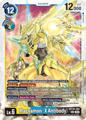 Magnamon (X Antibody), Digimon card BT16-102
