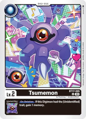 Tsumemon, Digimon card BT17-005