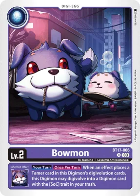 Bowmon, Digimon card BT17-006