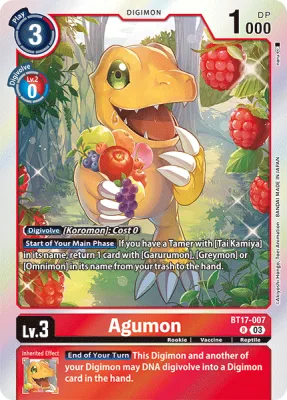 Agumon, Digimon card BT17-007