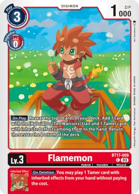Flamemon, Digimon card BT17-009