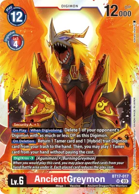 AncientGreymon, Digimon card BT17-017
