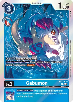 Gabumon, Digimon card BT17-019
