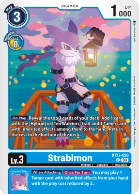 Strabimon, Digimon card BT17-020