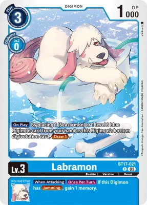 Labramon, Digimon card BT17-021