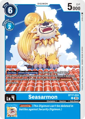 Seasarmon, Digimon card BT17-024