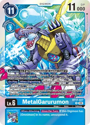 MetalGarurumon, Digimon card BT17-027