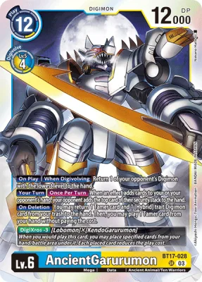 AncientGarurumon, Digimon card BT17-028
