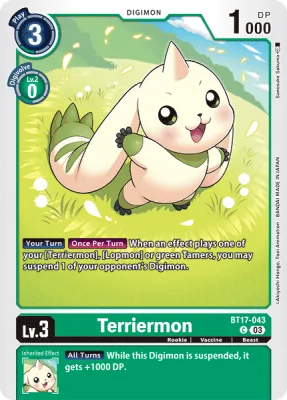 Terriermon, Digimon card BT17-043