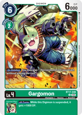 Gargomon, Digimon card BT17-046