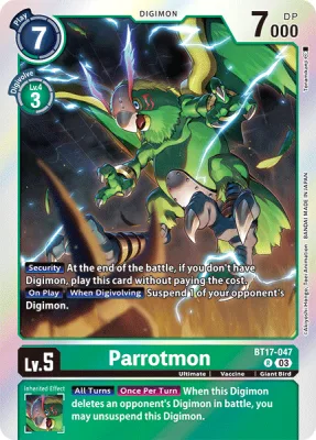 Parrotmon, Digimon card BT17-047