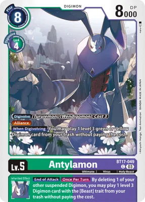Antylamon, Digimon card BT17-049