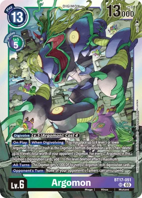 Argomon, Digimon card BT17-051