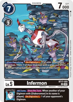 Infermon, Digimon card BT17-055